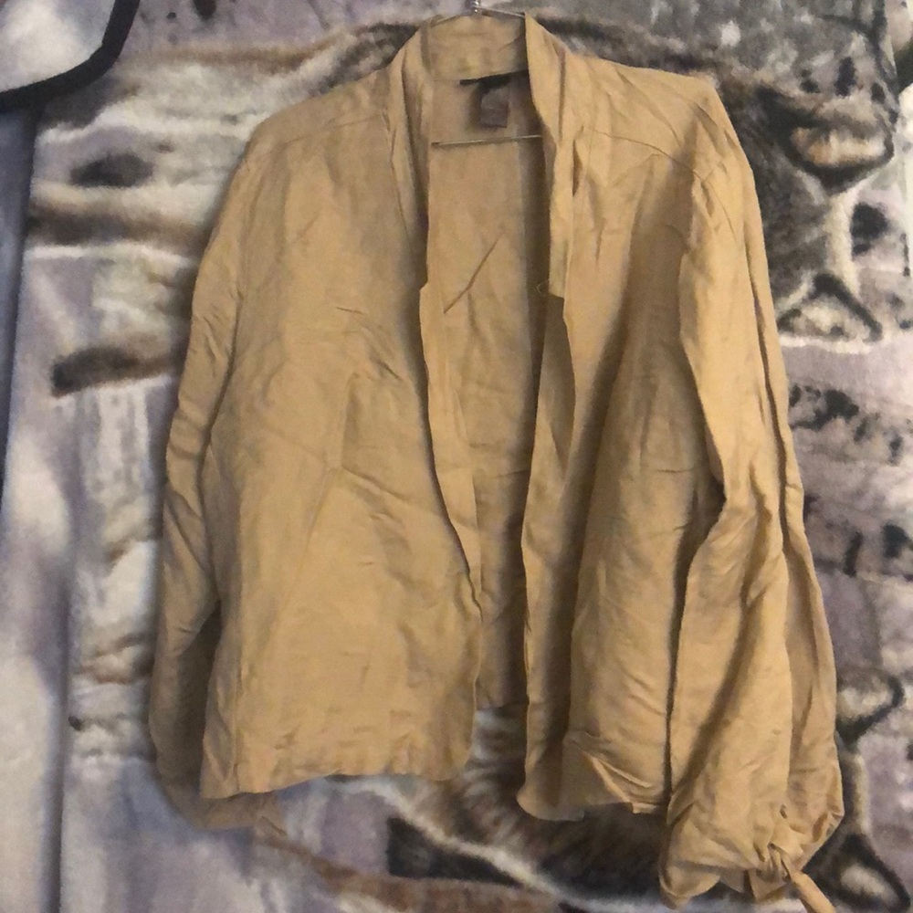 Ashley Stewart Womans plus size 22 blazer style blouse/ cover up NWOT